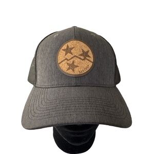 Men's 865 Life Gray Trucker Mesh Snap Back Hat with Cork 865 Tristar Patch